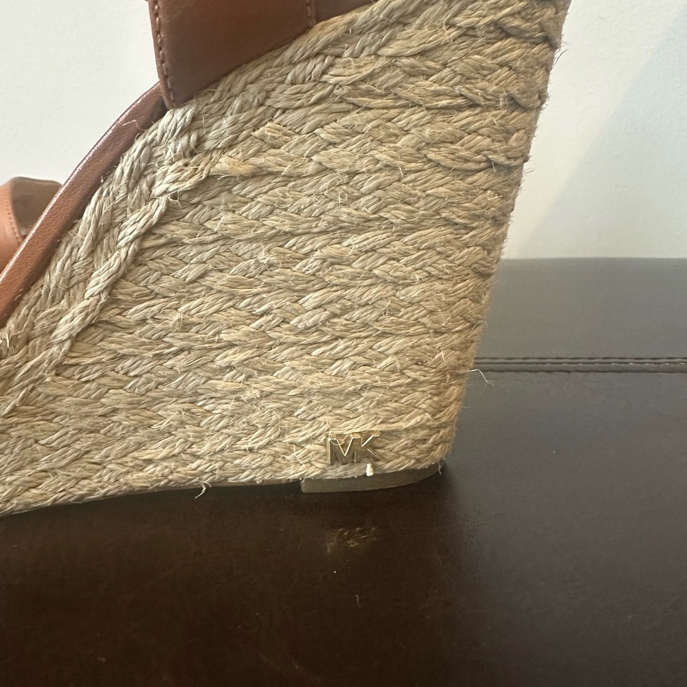 Michael Kors Tan Wedge Sandals - Picture 3 of 5
